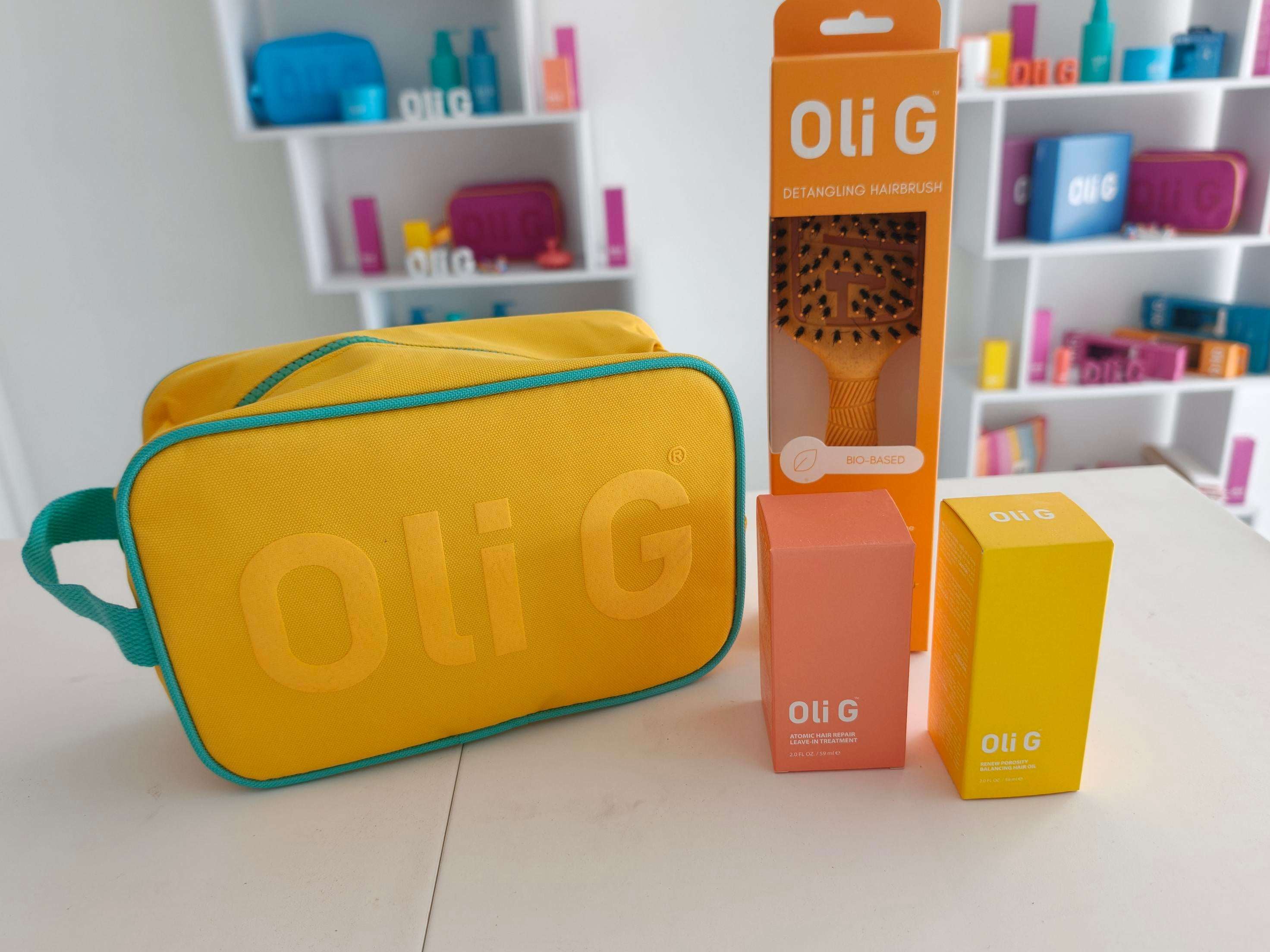 OLI G SET GEEL (Gratis Haarborstel PRO en Toilettas) - OLI G CLUB 🧡 IN A BOTTLE